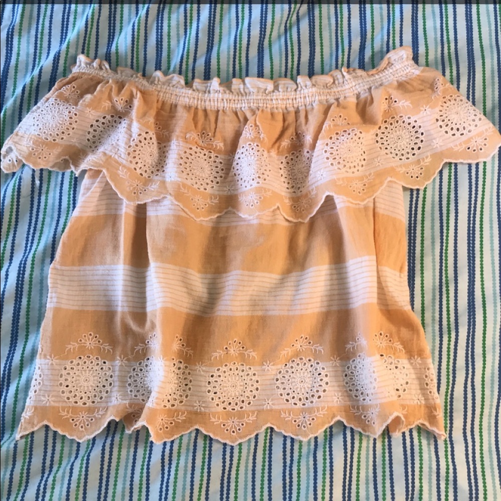American eagle off the should crop(ish) top
